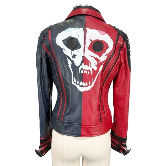 America Jackets Harley Quinn Suicide Squad Leather Jacket Size Large - Picture 1 of 12